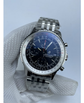 (준비완료/특급배송)NO.2488/ KOR공장 브라이틀링 네비타이머 41MM 블랙 브슬+가죽 A13324121B1A1