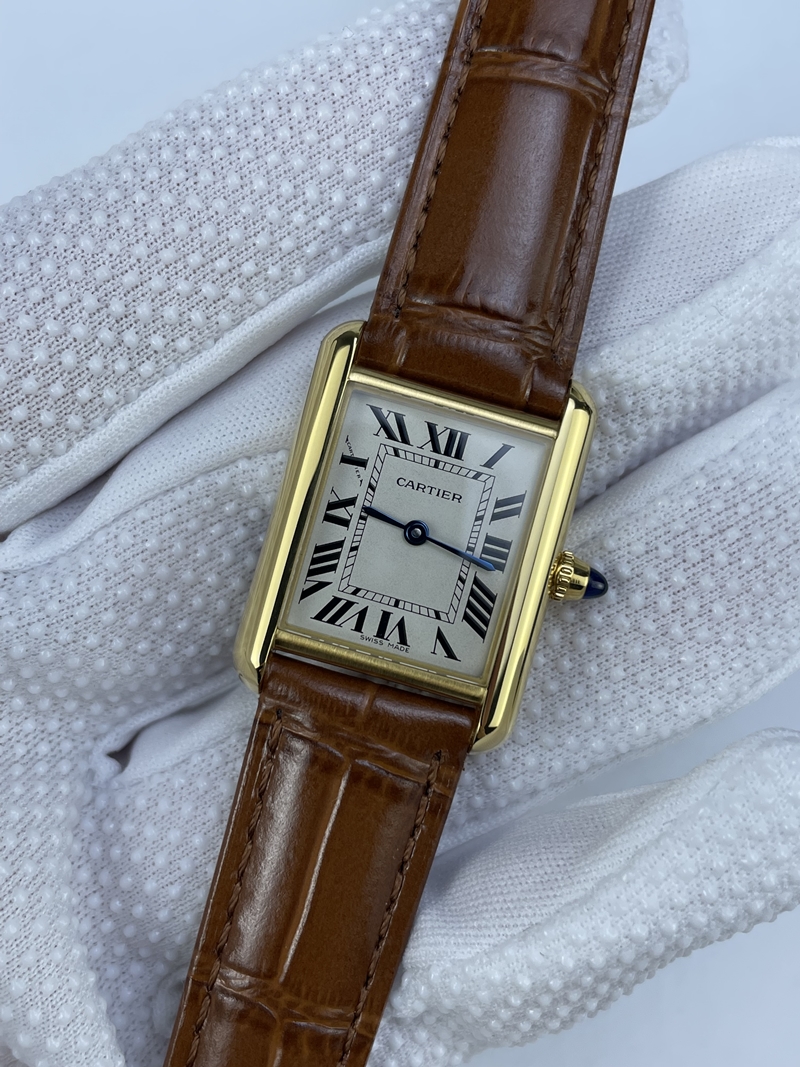 (준비완료/특급배송)NO.2960/ AF공장 까르띠에 탱크머스트 22미리 스몰사이즈 옐로우골드