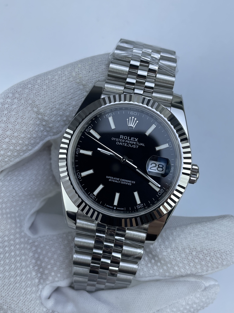 (준비완료/특급배송)NO.3076/롤렉스 데이저스트 126334 41미리 블랙다이얼 바인덱스 QP공장